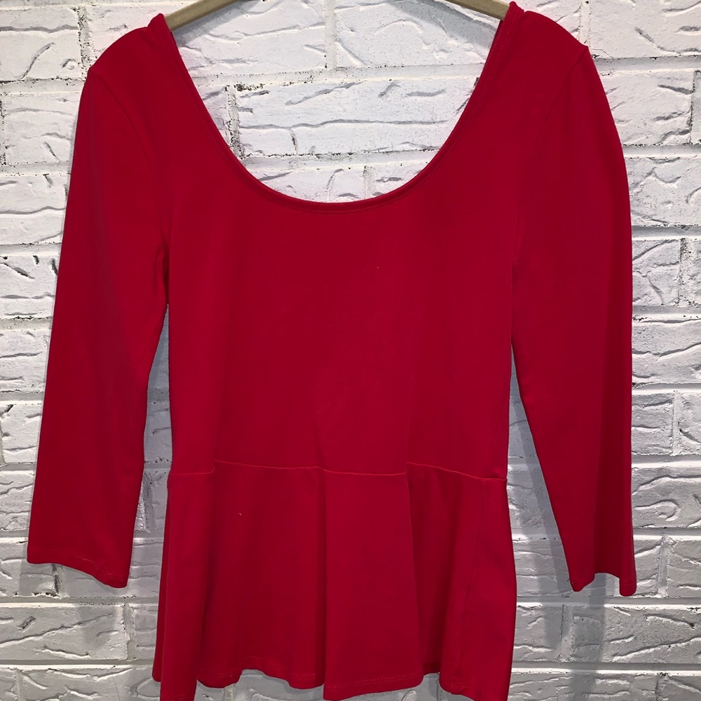 Express Peplum shirt - like new condition - PINK